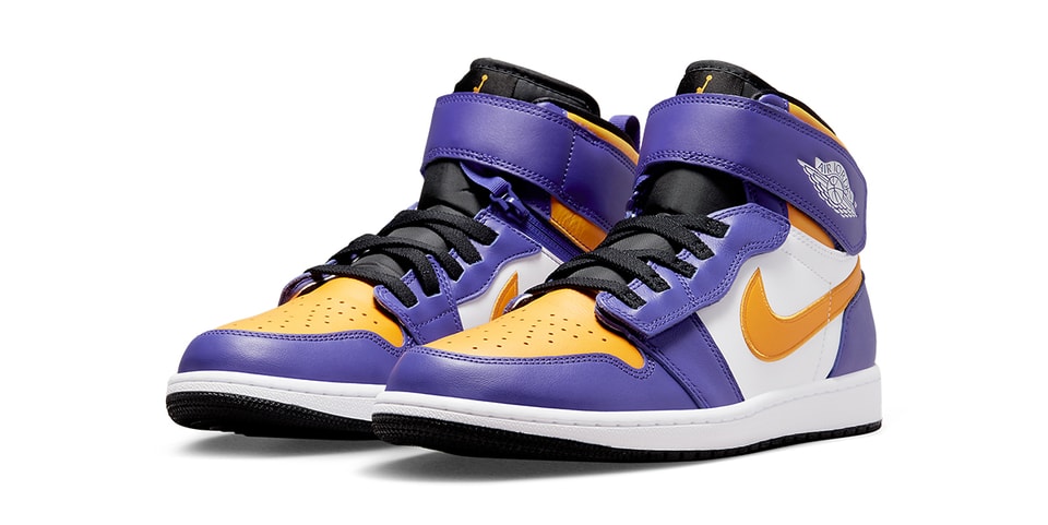 Air Jordan 1 High FlyEase Gets Fitted in Lakers Colors