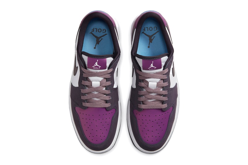 Jordan Brand Low 1 Air Jordan Golf Purple Smoke Sports Tiger Woods Swoosh Jumpman Sneakers Trainers Shoes Footwear