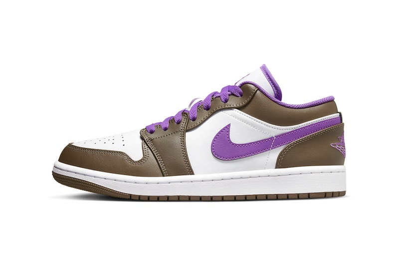 Official Look at the Air Jordan 1 Low "Palomino" Wild Berry-White 553558-215 jordan brand nike swoosh michael jordan