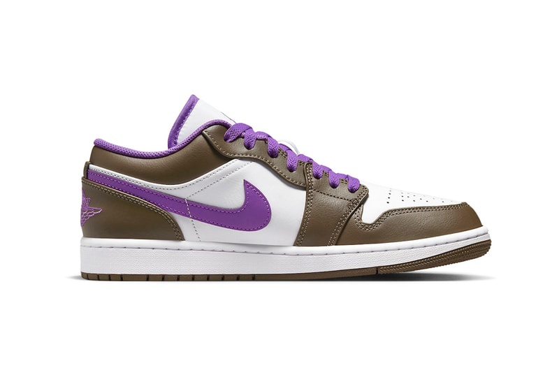 Official Look at the Air Jordan 1 Low "Palomino" Wild Berry-White 553558-215 jordan brand nike swoosh michael jordan