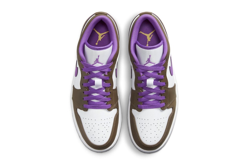 Official Look at the Air Jordan 1 Low "Palomino" Wild Berry-White 553558-215 jordan brand nike swoosh michael jordan