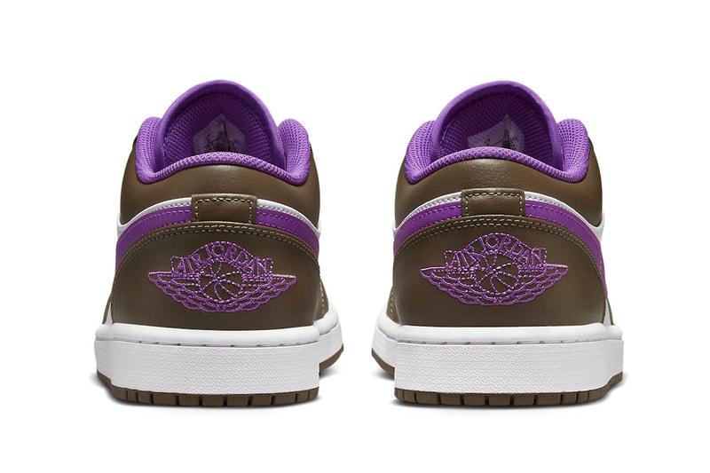 Official Look at the Air Jordan 1 Low "Palomino" Wild Berry-White 553558-215 jordan brand nike swoosh michael jordan
