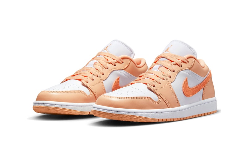 Official Look at Air Jordan 1 Low "Sunset Haze" jordan brand michael jordan wmns citrus white low top low cut