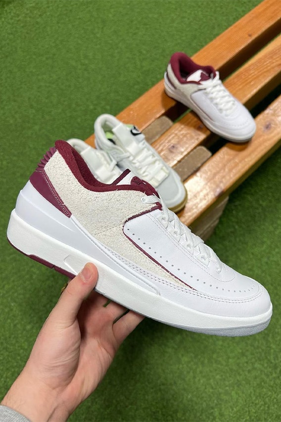 First Look Air Jordan 2 Low "Cherrywood" sneakers footwear hype menswear