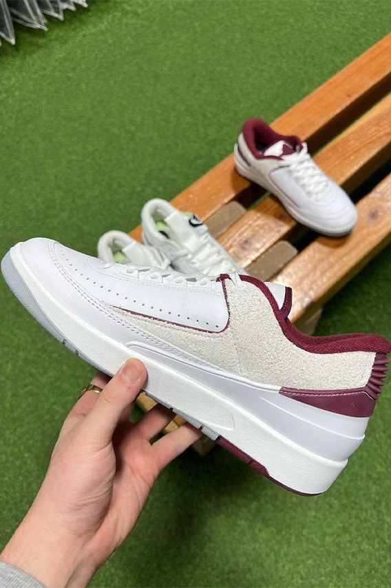 First Look Air Jordan 2 Low "Cherrywood" sneakers footwear hype menswear