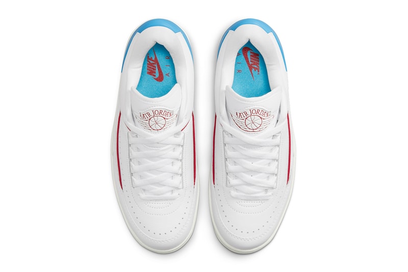 Air Jordan 2 Low UNC to Chicago DX4401-164 Release Date white fire red dark powder blue sail official images info store list buying guide photos price