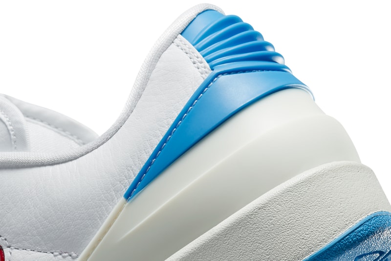 Air Jordan 2 Low UNC to Chicago DX4401-164 Release Date white fire red dark powder blue sail official images info store list buying guide photos price