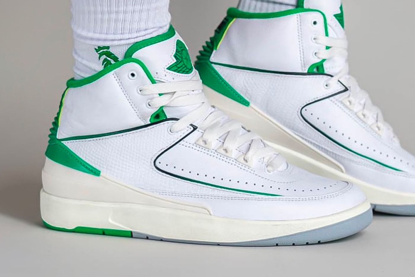 air michael jordan brand 2 lucky green white celtics sneakers official release date info photos price store list buying guide on foot