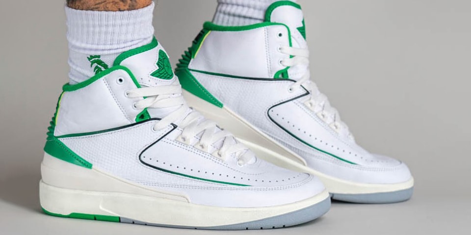On-Foot Look at the Air Jordan 2 "Lucky Green"