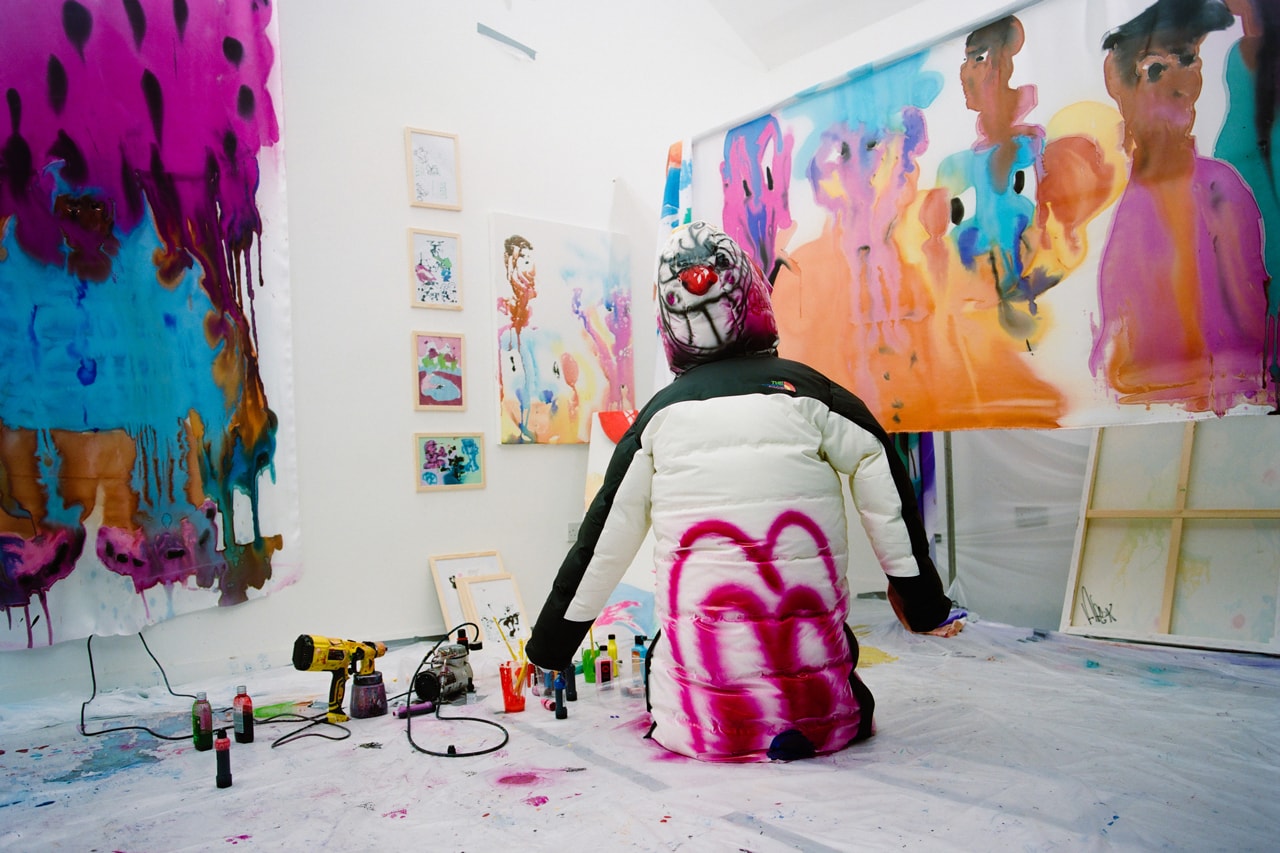 studio visits alfie kungu the north face paint relief yorkshire silk sheets mules jackets