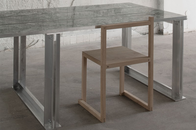 All Matters Studio Combines Aluminium and Marble for "Frame05" Table