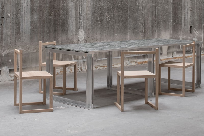 All Matters Studio Combines Aluminium and Marble for "Frame05" Table