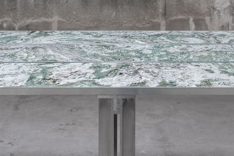 All Matters Studio Combines Aluminium and Marble for "Frame05" Table