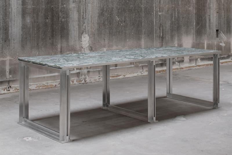 All Matters Studio Combines Aluminium and Marble for "Frame05" Table