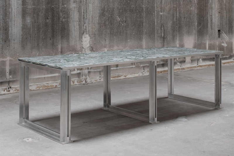 All Matters Studio Combines Aluminium and Marble for "Frame05" Table