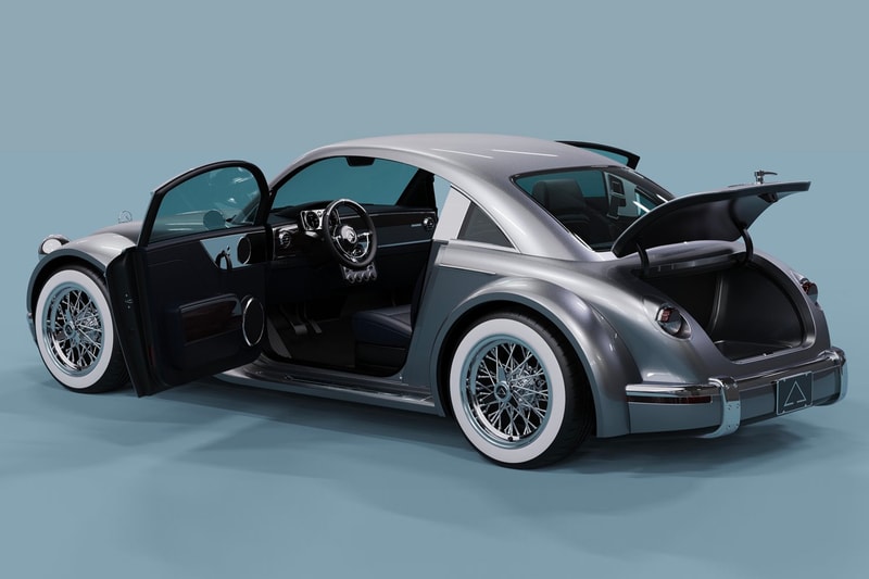 Alpha Motor Corporation montage electric coupe CAD computer aided development 250 miles range metallic silver time machine release info