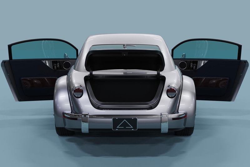 Alpha Motor Corporation montage electric coupe CAD computer aided development 250 miles range metallic silver time machine release info