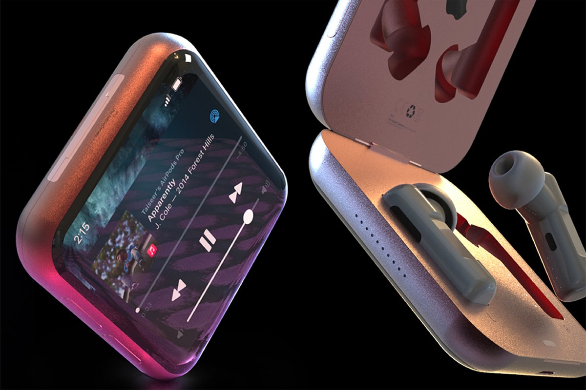Concept Images if Apple Combined iPhone With AirPods