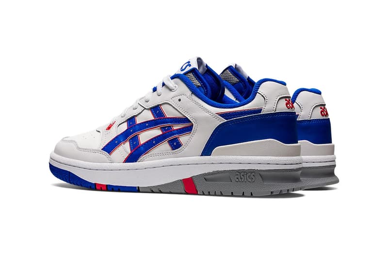 asics ex89 nba team colors lakers knicks celtics 1201A476-102 101 106 purple yellow green black blue red leather release info date price 110 usd