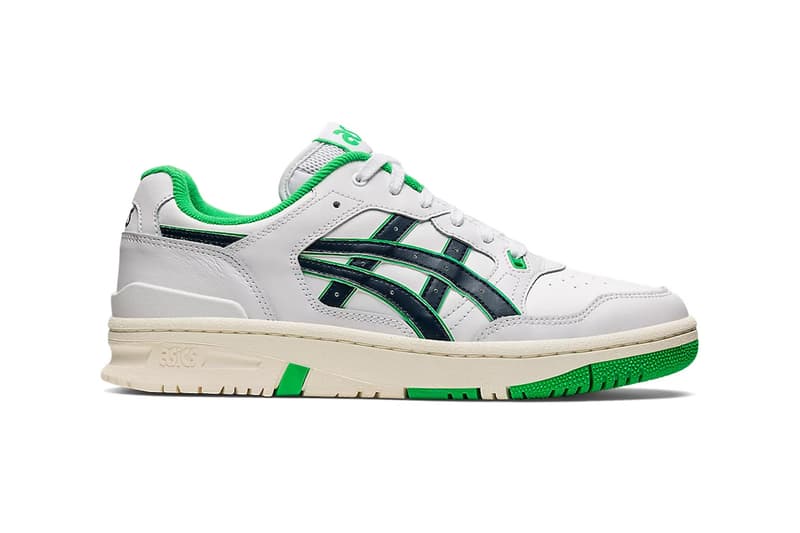 asics ex89 nba team colors lakers knicks celtics 1201A476-102 101 106 purple yellow green black blue red leather release info date price 110 usd