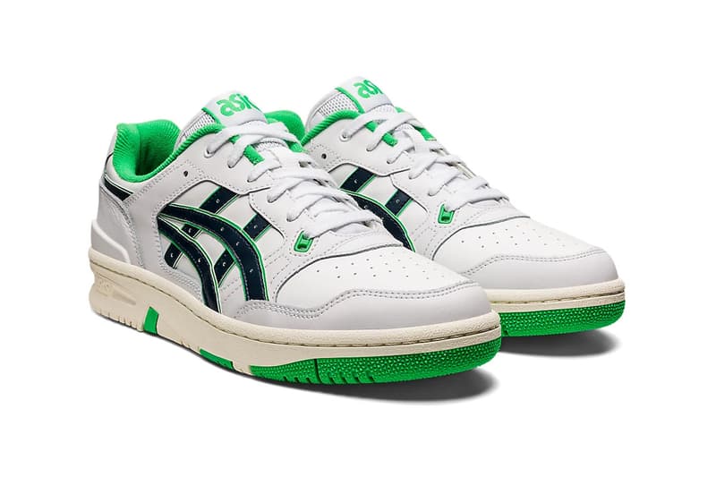 asics ex89 nba team colors lakers knicks celtics 1201A476-102 101 106 purple yellow green black blue red leather release info date price 110 usd