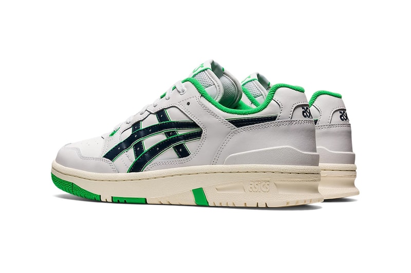 asics ex89 nba team colors lakers knicks celtics 1201A476-102 101 106 purple yellow green black blue red leather release info date price 110 usd