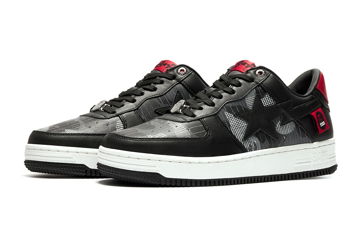 bape sta 2022 roundup collaborations cdg marvel hugo heron preston jjjjound razer patent leather suede camo text code