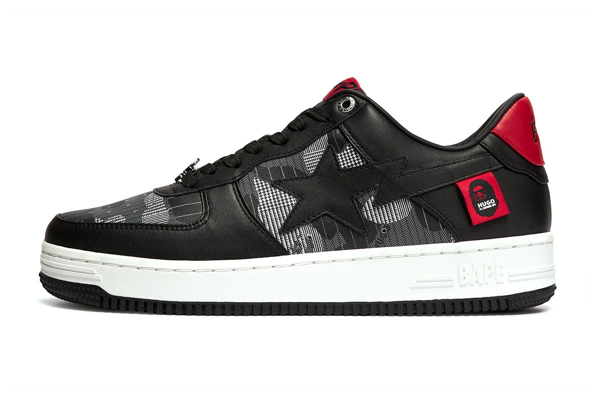 bape sta 2022 roundup collaborations cdg marvel hugo heron preston jjjjound razer patent leather suede camo text code
