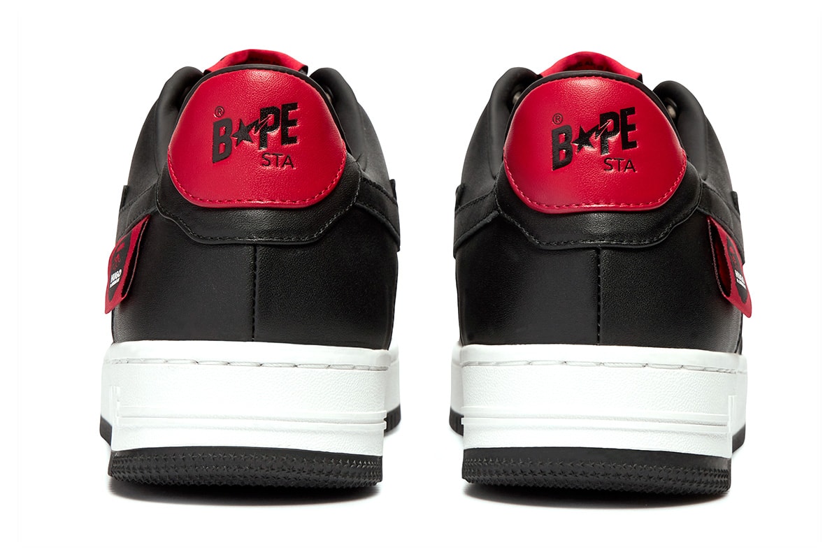 bape sta 2022 roundup collaborations cdg marvel hugo heron preston jjjjound razer patent leather suede camo text code