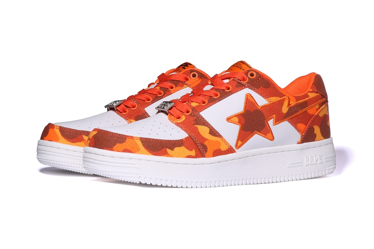 bape sta 2022 roundup collaborations cdg marvel hugo heron preston jjjjound razer patent leather suede camo text code