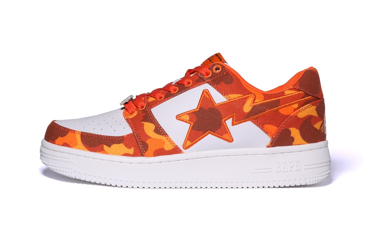 bape sta 2022 roundup collaborations cdg marvel hugo heron preston jjjjound razer patent leather suede camo text code