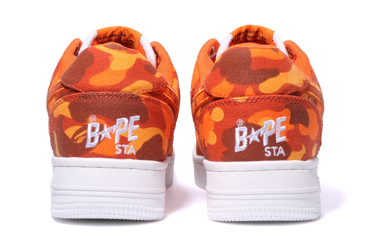 bape sta 2022 roundup collaborations cdg marvel hugo heron preston jjjjound razer patent leather suede camo text code