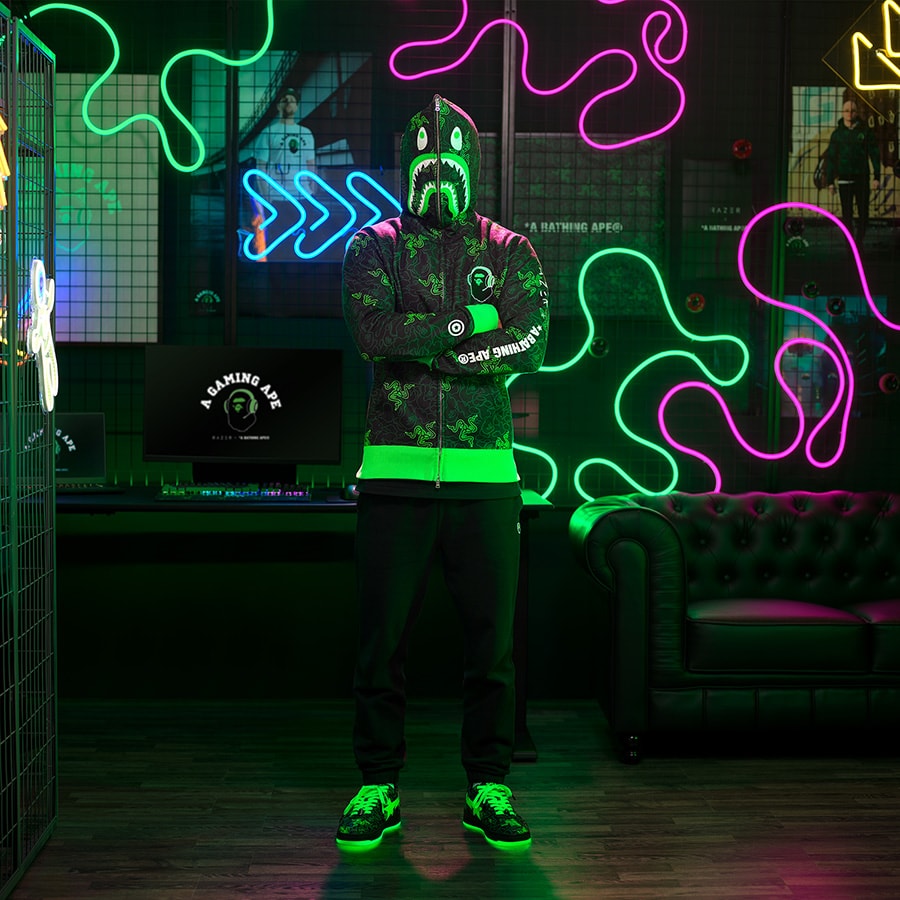 bape sta 2022 roundup collaborations cdg marvel hugo heron preston jjjjound razer patent leather suede camo text code