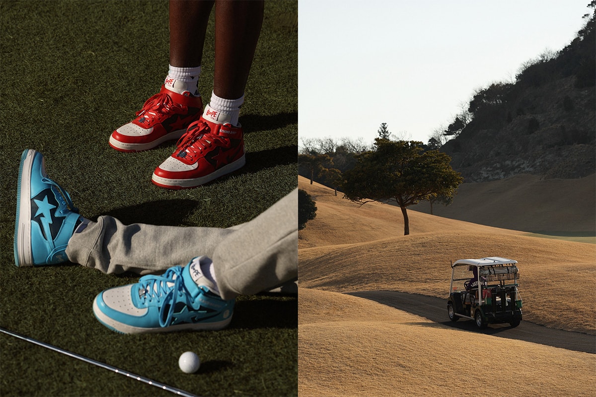 bape sta 2022 roundup collaborations cdg marvel hugo heron preston jjjjound razer patent leather suede camo text code