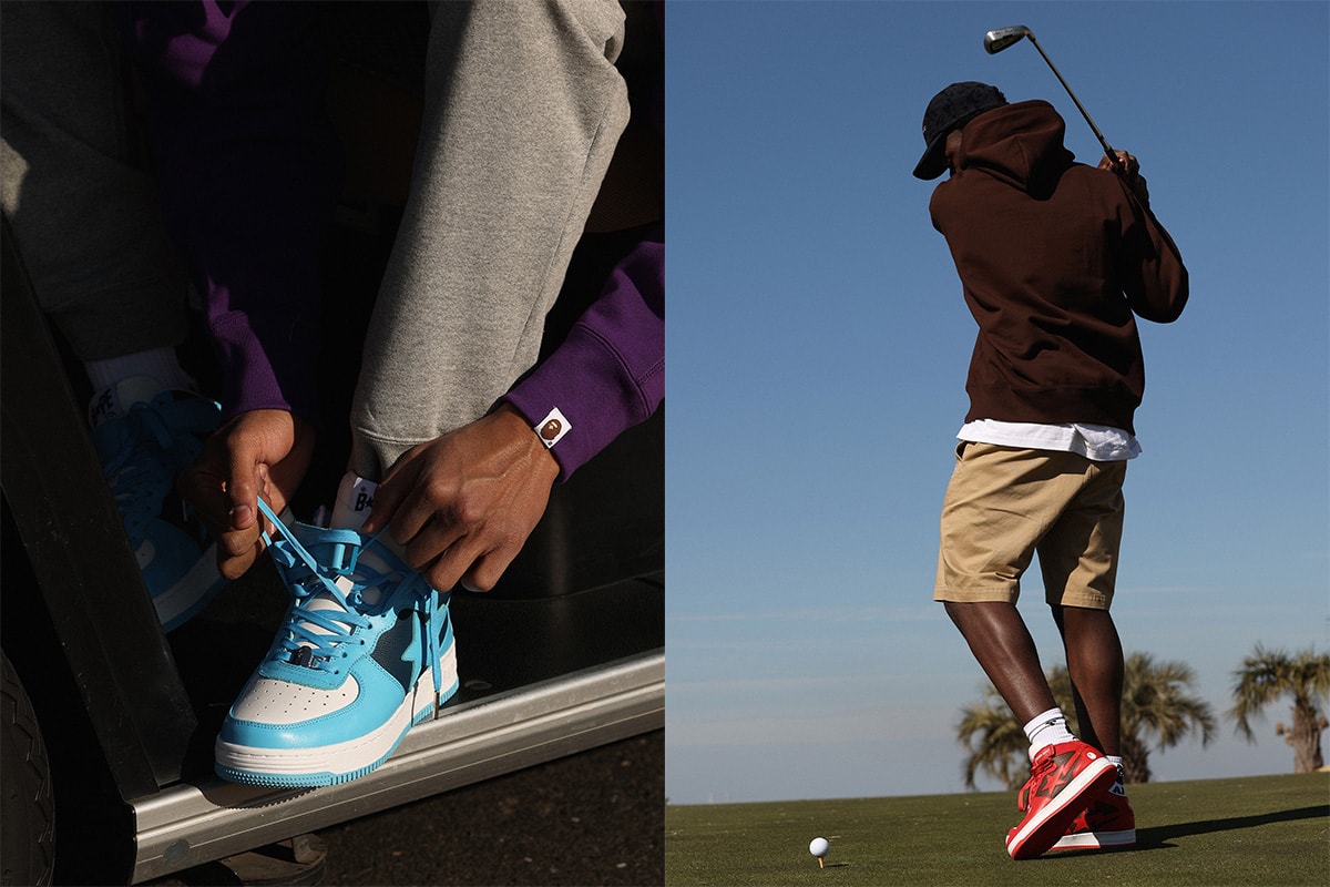 bape sta 2022 roundup collaborations cdg marvel hugo heron preston jjjjound razer patent leather suede camo text code