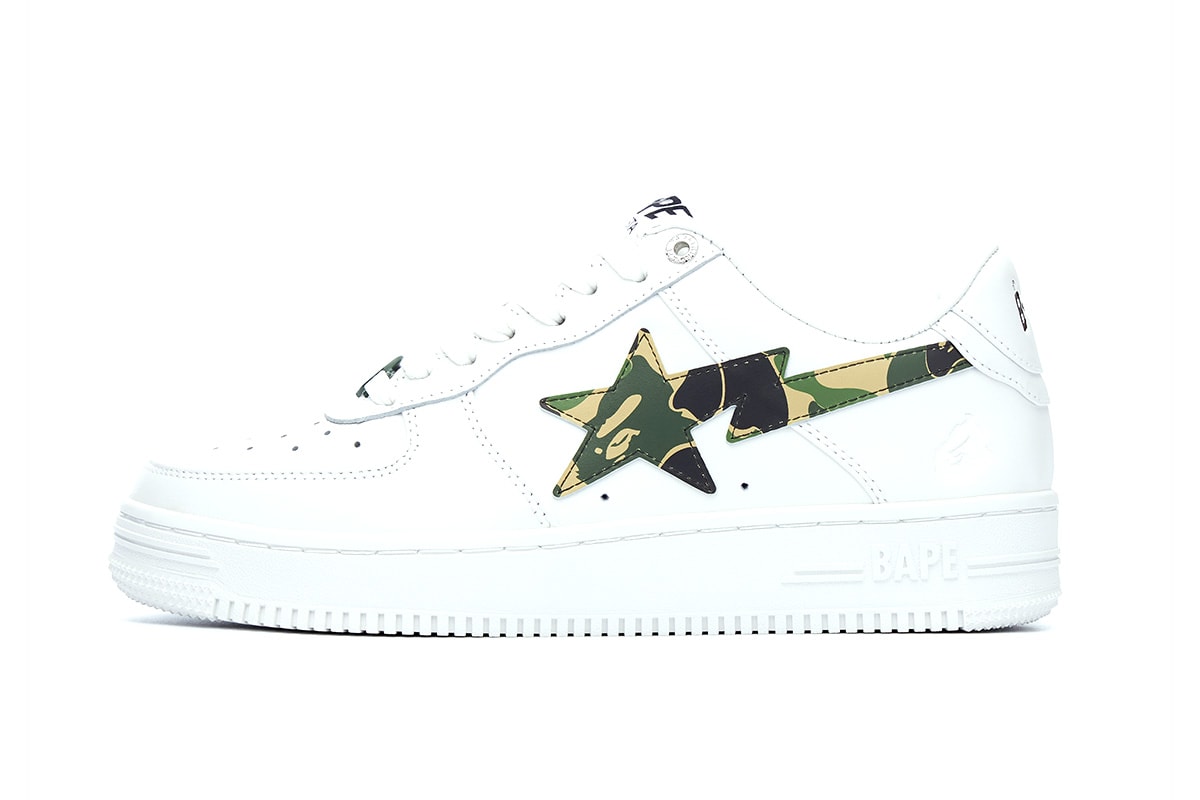 bape sta 2022 roundup collaborations cdg marvel hugo heron preston jjjjound razer patent leather suede camo text code