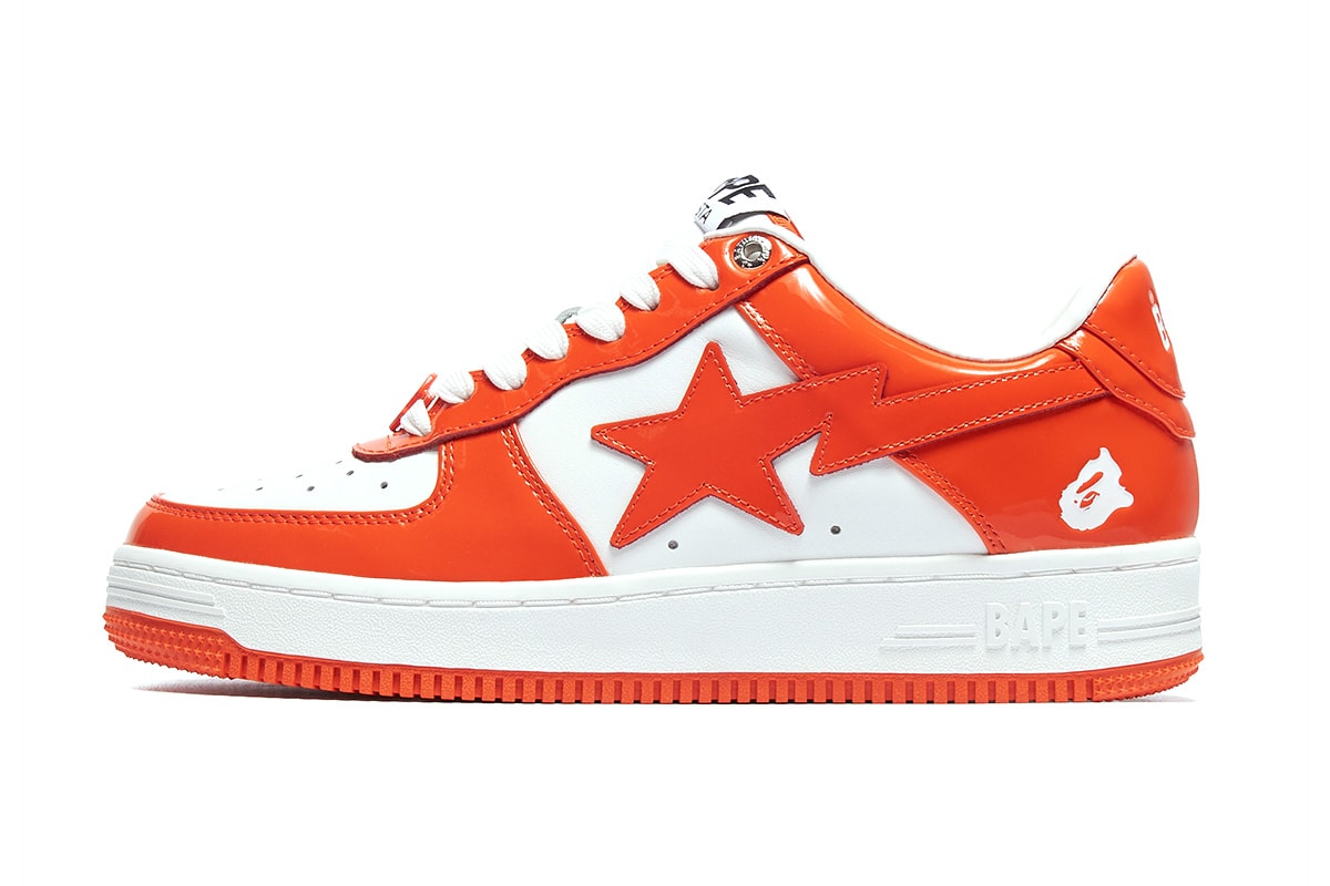 bape sta 2022 roundup collaborations cdg marvel hugo heron preston jjjjound razer patent leather suede camo text code