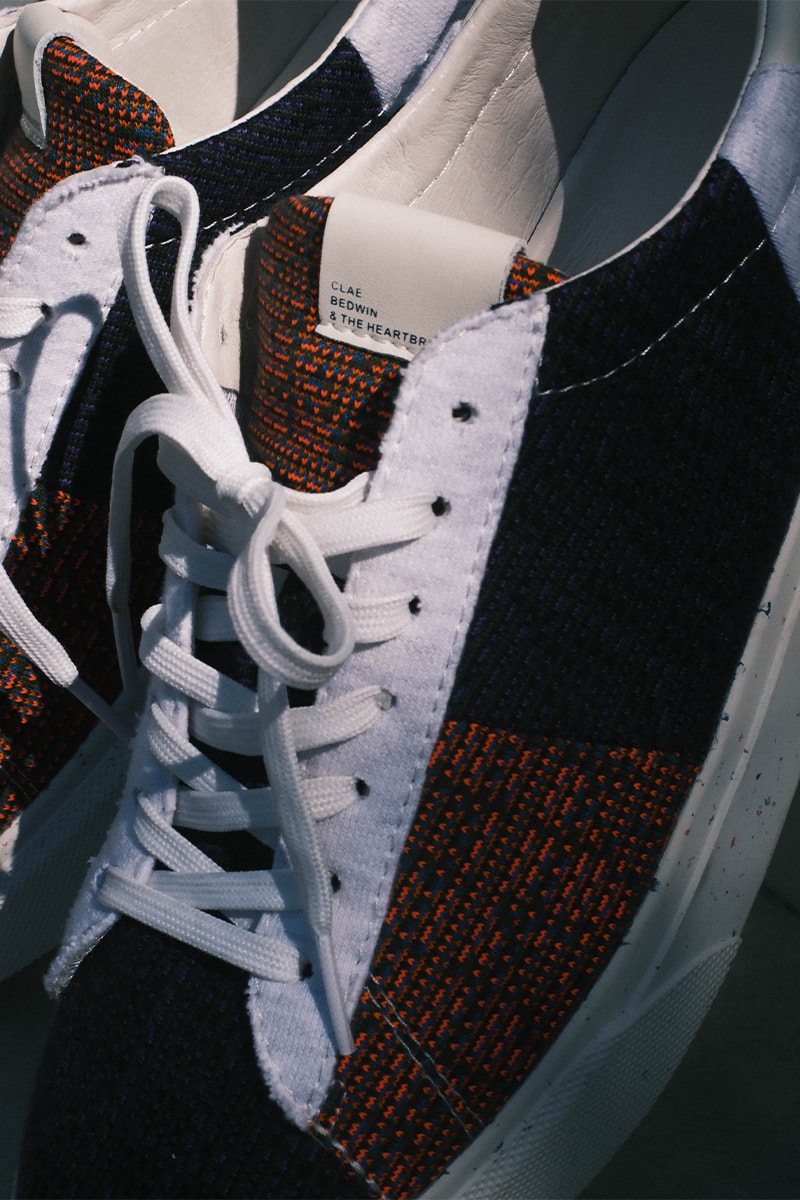 BEDWIN & THE HEARTBREAKERS x CLAE Launch Sustainability-Focused Collaboration sneakers surf skate west cost los angeles byborre upcycled sneakers sweaters 