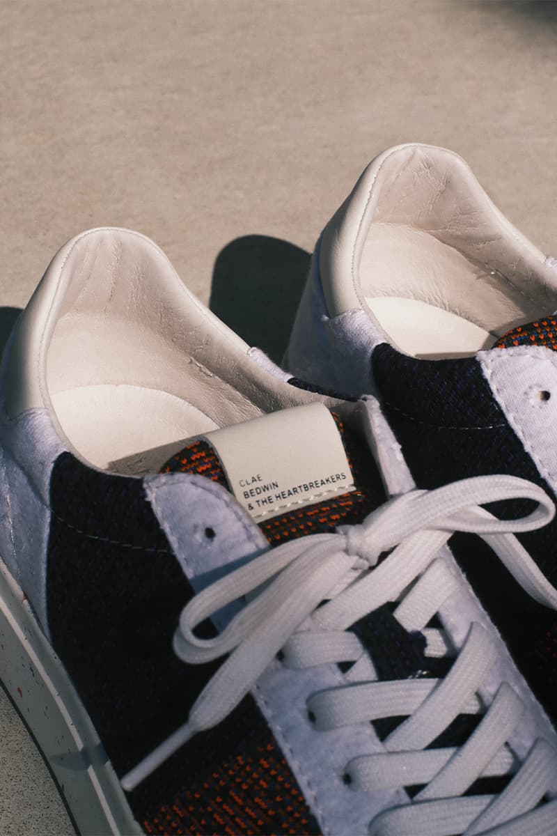 BEDWIN & THE HEARTBREAKERS x CLAE Launch Sustainability-Focused Collaboration sneakers surf skate west cost los angeles byborre upcycled sneakers sweaters 