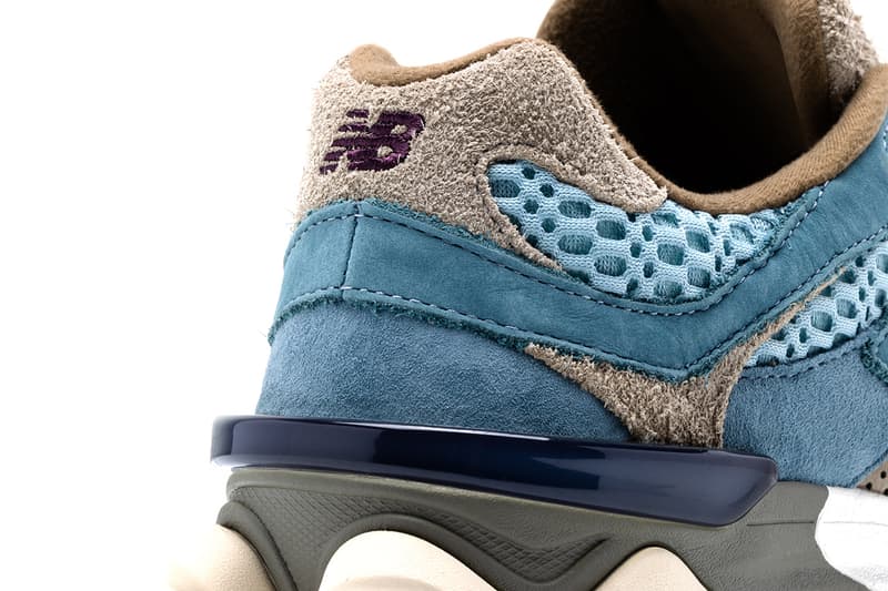 Bodega New Balance 9060 Modern Renaissance steel blue nubuck mushroom gum release info date price