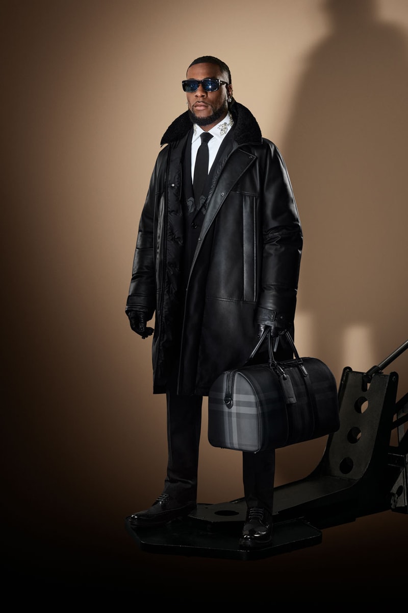 Burberry The Night Before Burna Boy Shakira Luxury Fashion British Music Christmas Holidays Shirts Accessories Outerwear 