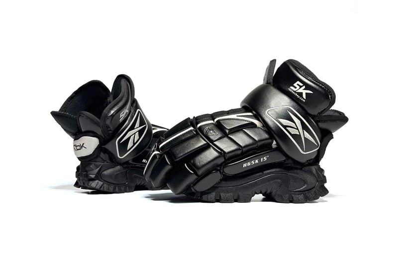Canyaon custom hockey gloves cat 15 inch black boot grooved black white info concept news