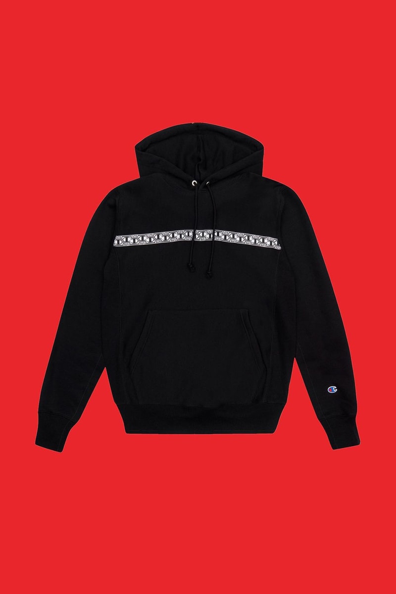 PELVIS Champion Hoodie Collaboration Graffiti Clothing Skateboarding Colors Black Red Billboard Advert 