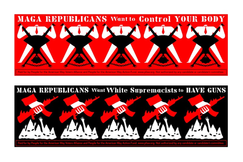 Cleon Peterson Urges People to Vote in Upcoming US Elections Through Two Striking Banners