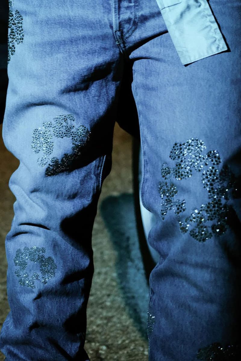 Denim Tears BUST DOWN TEARS Denim Levis Tremaine Emory Type-2 Jacket Swarovski Crystals Streetwear Fashion Style Jeans 