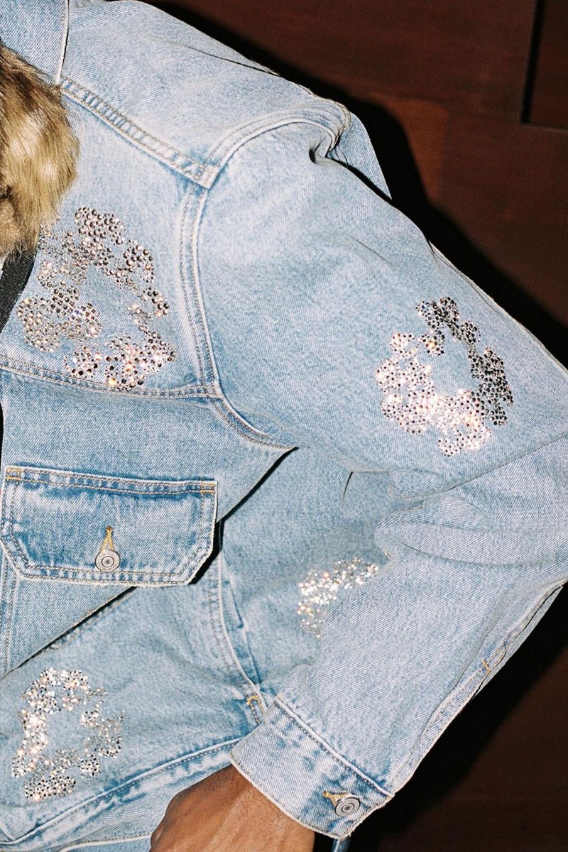 Denim Tears BUST DOWN TEARS Denim Levis Tremaine Emory Type-2 Jacket Swarovski Crystals Streetwear Fashion Style Jeans 