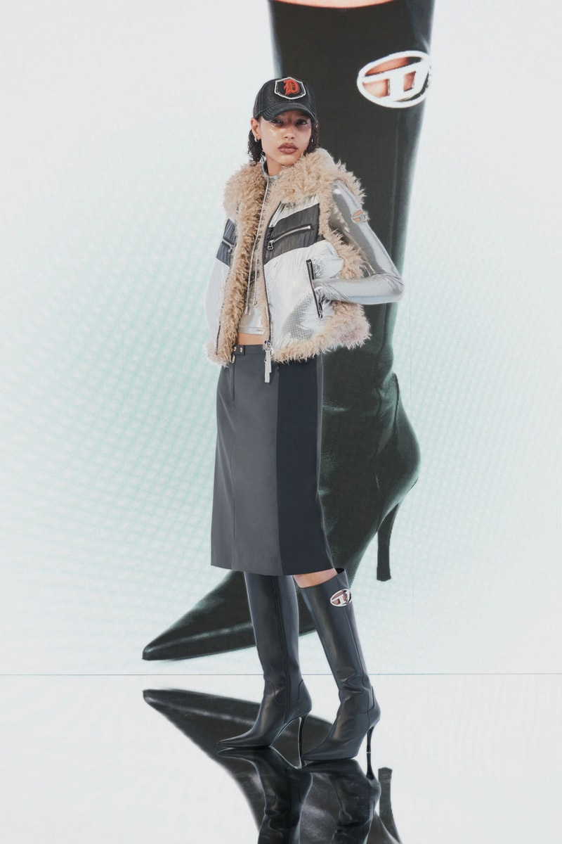Diesel Pre-Fall 2023 Collection Lookbook Runways Glenn Martens Looks Mens Womens Commercial Denim Camouflage Y2K 2000s