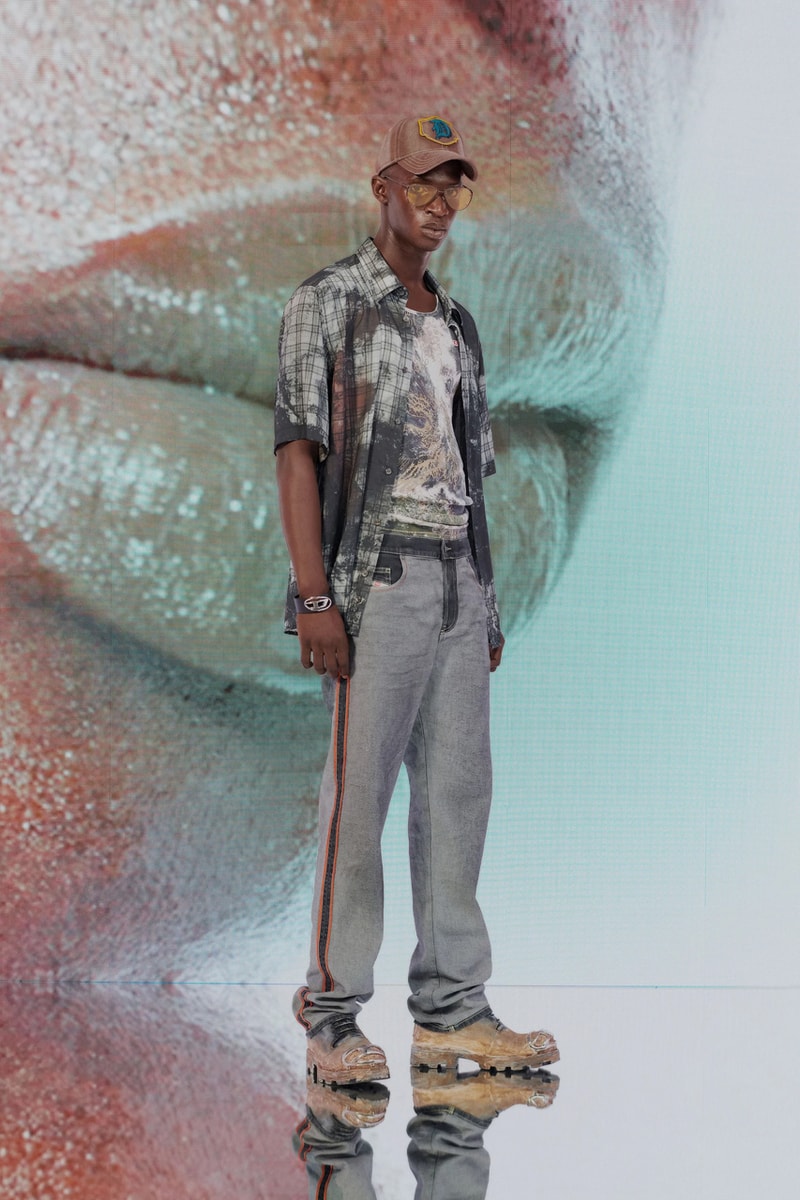 Diesel Pre-Fall 2023 Collection Lookbook Runways Glenn Martens Looks Mens Womens Commercial Denim Camouflage Y2K 2000s