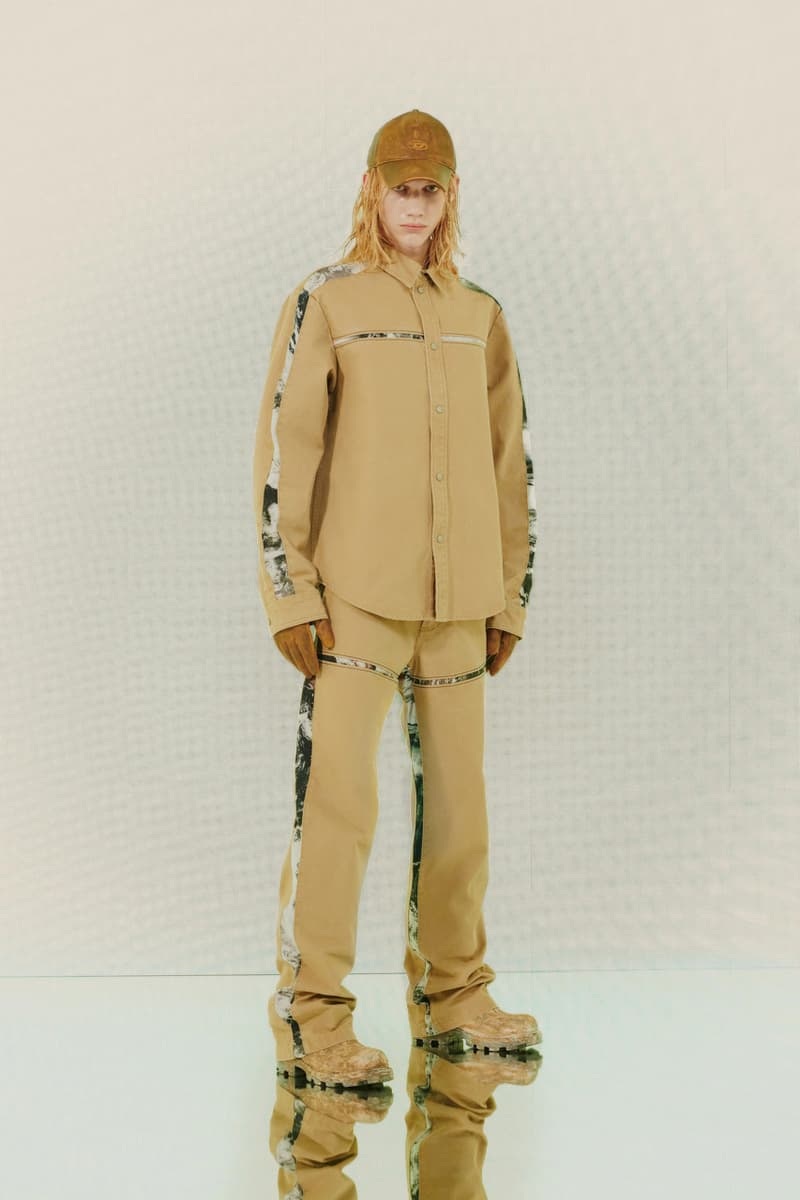 Diesel Pre-Fall 2023 Collection Lookbook Runways Glenn Martens Looks Mens Womens Commercial Denim Camouflage Y2K 2000s 