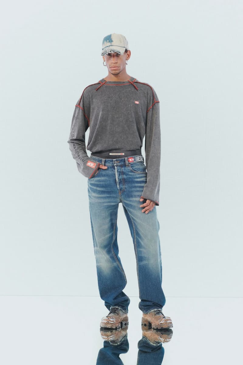 Diesel Pre-Fall 2023 Collection Lookbook Runways Glenn Martens Looks Mens Womens Commercial Denim Camouflage Y2K 2000s 